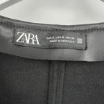 ZARA  Faux Leather Pinafore Mini Dress Pearls Pockets Layering Women’s Size Small Photo 8