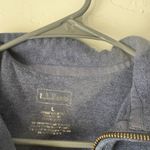 LL Bean Jacket Women's Large Full Zip Cotton Blend Casual Outdoor Pockets Layer Blue Photo 3