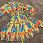 Unbranded Boho Short Mini Long Sleeve Round Neck Sz XL Pink Photo 7