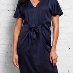 Universal Standard Becca Half Tie Dress in Navy Sz 22 24 Photo 2