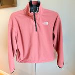 The North Face TKA Kataka 1/4 Zip Cropped Fleece Women's Sweater Faded Rose S Photo 1