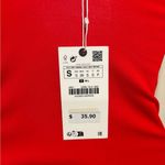 ZARA NWT Red Cross Strap Bodysuit with Silver Ring Hardware Photo 10