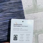 Athleta  NWT Transcend Textured 7/8 Tight Leggings Swallowtail Nova Text Size M Photo 2