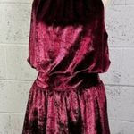 Ramy Brook Women Ellin Velvet Halter Neck Mini Dress Smocked Waist Red L Photo 6