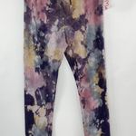 Maronie New Tie Dye Sweatpants Drawstring Waist Eggplant Multi Photo 1