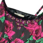 Forever 21 Floral Cocktail Dress W/Sequin Trim & Pockets & Adorable Bow Front Medium Photo 8