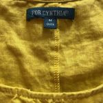 For Cynthia  Yellow Womens 100% Linen Lagenlook Boho Tunic Top Shirt Plus… Photo 7