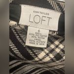 Ann Taylor VTG  Loft Black & White Plaid Mid-Length Skirt - Size 6 Photo 10