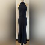 NWT Misha Evianna Halter Neck Satin Trumpet
Gown Navy Small‎ $467 Blue Photo 1