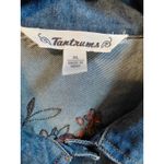 Tantrums Women's Embroidered Denim Jacket Medium Wash Long Sleeve Blue XL Photo 4