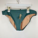 J.Crew Ribbed High Rise Cheeky Bikini Bottom Beach Swim Minimalist Green 2X NWT Photo 3
