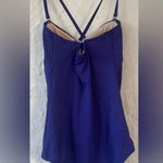 Victoria's Secret Victoria Secret bright blue one piece swim suit, strappy back, full coverage; XS Photo 2