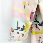 The Cats Pajamas Womens Novelty Dog Print Flannel Button Up Long Pajama Shirt S Pink Photo 5