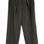 Giorgio Armani  Grey Wide Leg High Rise Trouser Dress Pants Womens XL Preppy Photo 0