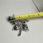 Trifari Crown Leaf Autumn Fall Signed Brooch Pin Vintage Photo 3