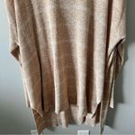 Free People  Shipping News Oversized Tunic Sweater Women L Beige Tan Cozy Beachy Photo 2