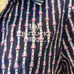 Vineyard Vines  Kentucky Derby concierge shirtdress in Horseshoe Stripe SZ 4 NWT Photo 3