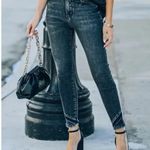 VICI NWT Diane High Waisted Frayed Ankle Skinny Jeans Photo 1