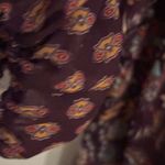 Farmers Market Woman Size L Bohemian Hippie Long Sleeve‎ Blouse. Red Size L Photo 7