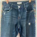 Knox Rose Embroidered Stripe Side Distressed Jeans 6 Photo 3