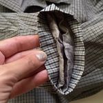 Brooks Brothers Vintage blue plaid long cotton blend trench coat, size medium Photo 3