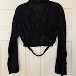 ZARA Eyelet Open Back Button Up Shirt Size M Worn Once Photo 1