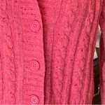 Nine & Co. Wool Nylon Angora Pink cardigan Sweater Photo 9