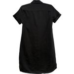 James Perse 100% Linen Shirt Dress Women's Black Short Sleeve 1 Small $350 Photo 1