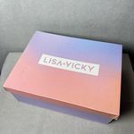 Lisa Vicky Women’s Angelic V Heeled Sandals Sparkle Bling Rhinestones Size 7M Silver Photo 7