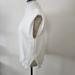 Laundry by Shelli Segal White Cable Knit Sweater Vest size M Photo 5