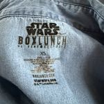 Star Wars Box Lunch blue denim long sleeve button down shirt women's size XS Photo 9