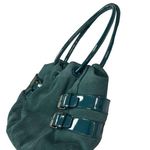 Cole Haan women’s green leather suede handbag purse medium size SKU 3557 Photo 5