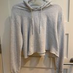 Brandy Melville Cropped Gray Hoodie Photo 0