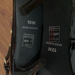 ASHRO Studded Patent Heels Women’s 10M Black/Gold Stud Faux Leather Strap NWOB Size 10 Photo 5