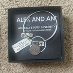 ALEX AND ANI NWT  Silver ASU Charm Bangle Bracelet Photo 0