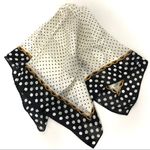 Echo Vintage Silk Polka Dot Chain Print Scarf Square Photo 0