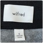 Wilfred Aritzia  Black High Waist Vegan Leather Front Gathered Wrap Skirt Size 6 Photo 7