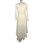 Silence + Noise (S) Yaya Asymmetrical Off-The-Shoulder Lace Midi Dress Long Sl Photo 4