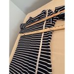 Talbots  Women Shift Strip dress Size L 3/4 Sleeve 1/4 Zipper Back Collared Photo 8