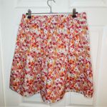 Modcloth  Dolls On Parade Tiered Skirt Casusl Cotton Aline Mini Pink Orange L NWT Photo 6