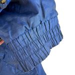 Andy Johns Vintage Shiny Navy Blue Padded Full Zip Winter Jacket Gold Trim M Size M Photo 6