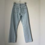 SLVRLAKE London Distressed High Rise Straight Leg Light Wash Jeans 25 Blue Photo 6