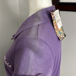 Mudd Y2K Cropped 90s Polo Shirt Womens NOS Dead stock Size Large NWT Purple Photo 2