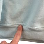 Real Work Wear Embroidered Floral Crewneck Sweatshirt Pullover XL Cottage Granny Blue Photo 4