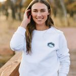 Zyia  White Mountain Patch Crew Neck Sweatshirt 2XL Photo 0