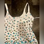 Madison Leigh White and Teal Floral Dress Photo 3