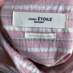 Isabel Marant Isabel Etoile Marant Alanis Striped Cotton Shirt in Pale Pink Photo 3