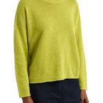 Eileen Fisher NWOT  Linen-Blend Jumper Sweater Green Chartreuse Organic Linen 1X Photo 0