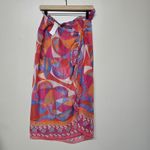 Ramy Brook Iona Cover Up Skirt M Multicolor Abstract Print Smocked Waist $195 Photo 3