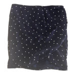 Maison Scotch  black suede fringe mini skirt, size small, NWT Photo 0